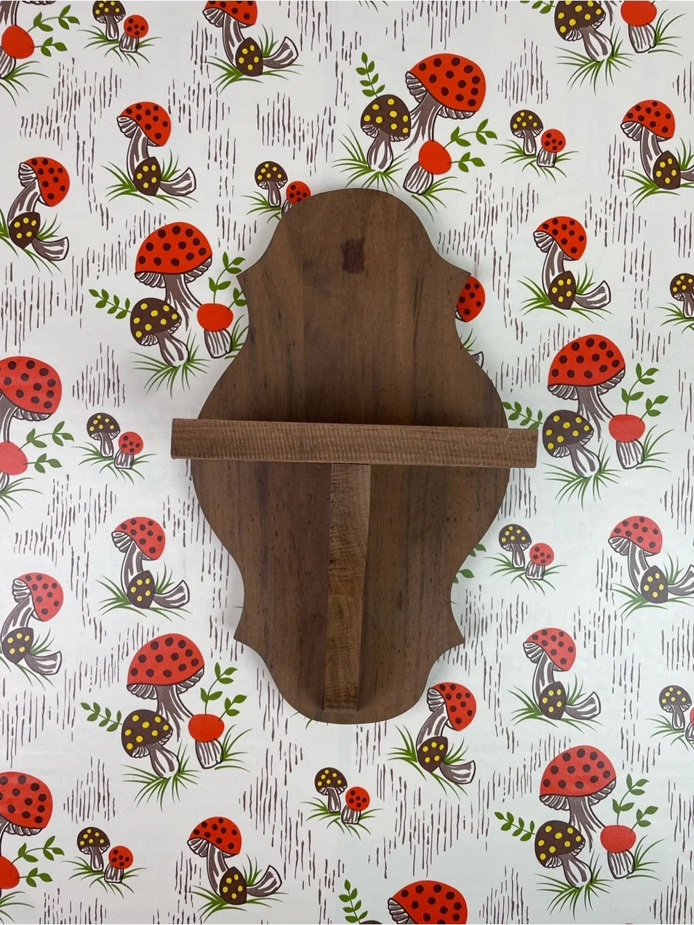 Handmade Wooden Pair of Shelves MCM Trinket Display